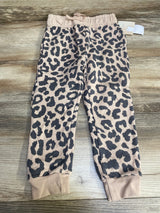 NEW Grayson Mini Leopard Print Joggers Brown sz 3T