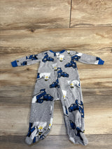 Carter's Truck & Snowman Print Blanket Sleeper Grey sz 9m