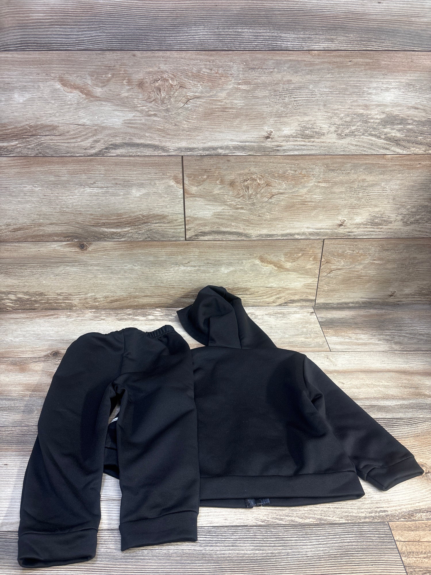 Shein 2pc Zip-Up Jacket & Pants Set Black sz 18-24m