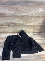 Shein 2pc Zip-Up Jacket & Pants Set Black sz 18-24m