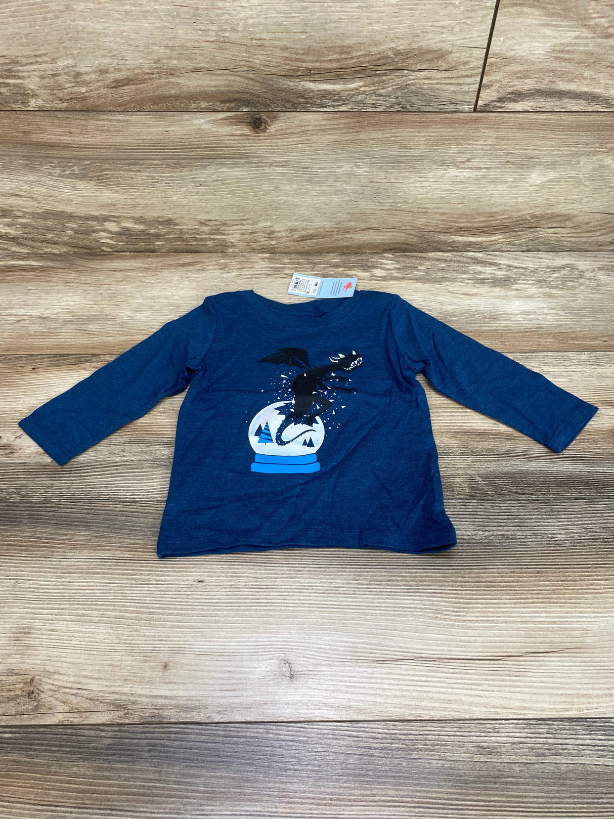 NEW Cat & Jack Dragon Shirt Blue sz 12m