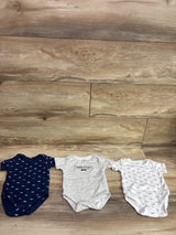 Kiddiezoom 3pk Bodysuits White sz 3m