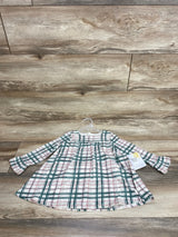 NEW Burt's Bees Baby 2pc Plaid Dress & Bloomers White sz 12m - Me n Mommy To Be
