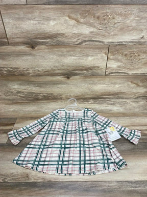 NEW Burt's Bees Baby 2pc Plaid Dress & Bloomers White sz 12m - Me n Mommy To Be