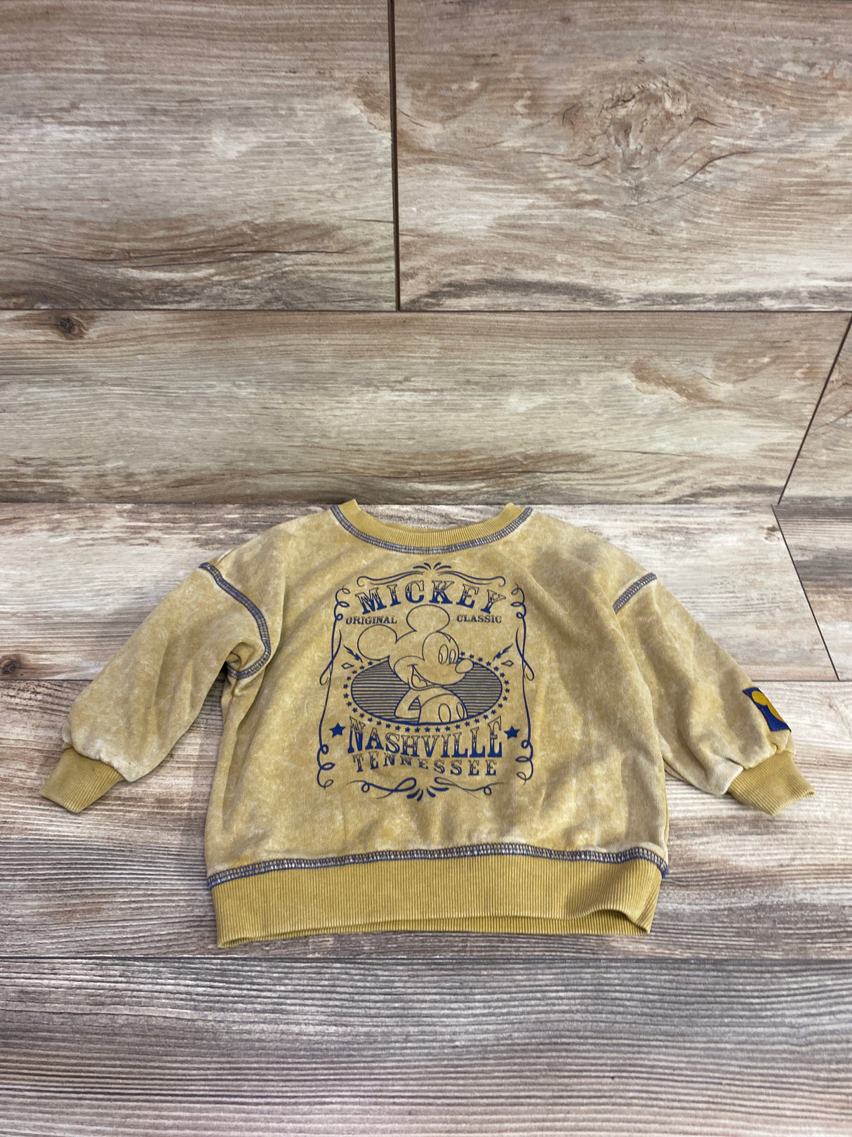 Disney Junior Mickey Mouse Nashville Tennessee Sweatshirt Tan sz 18m