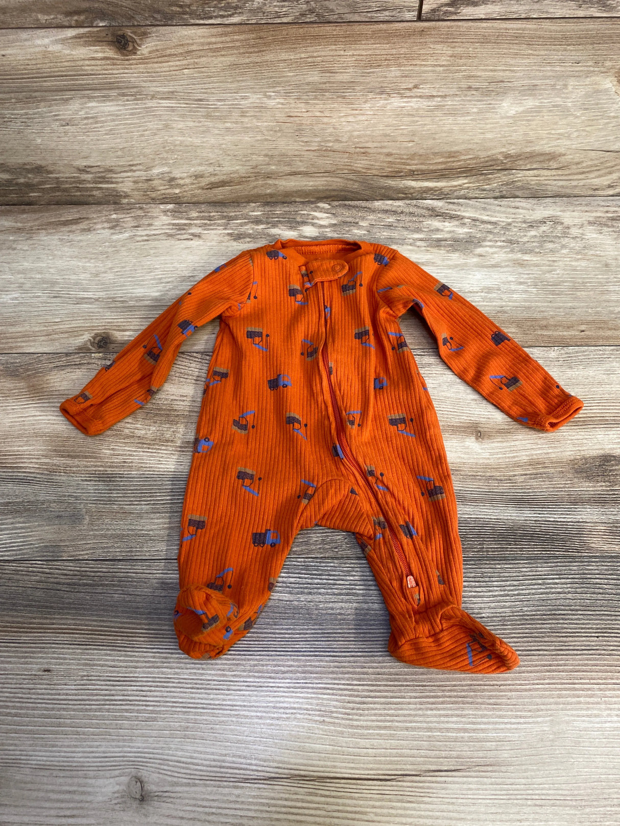 Carter's Construction Sleeper Orange sz Newborn - Me n Mommy To Be