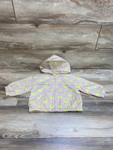 Zara Heart Print Rain Jacket Beige sz 12-18m