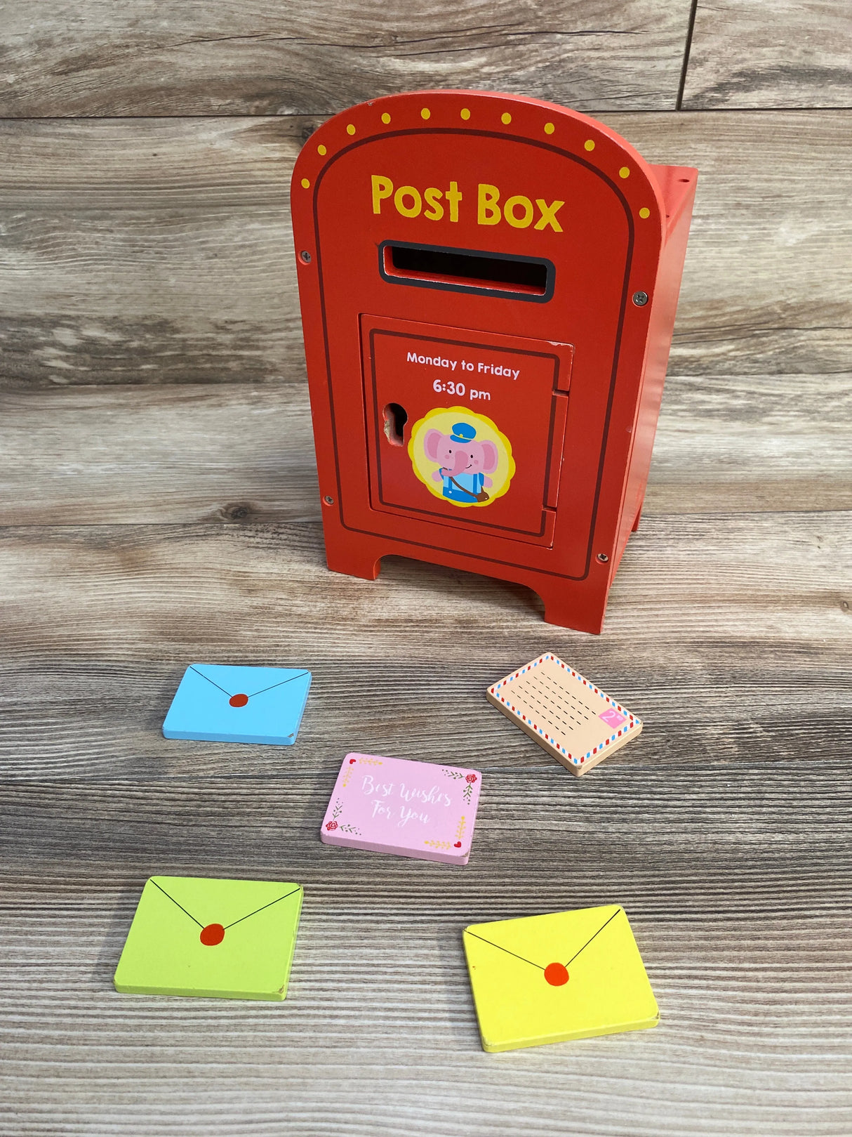 Lelin Wooden Post Box