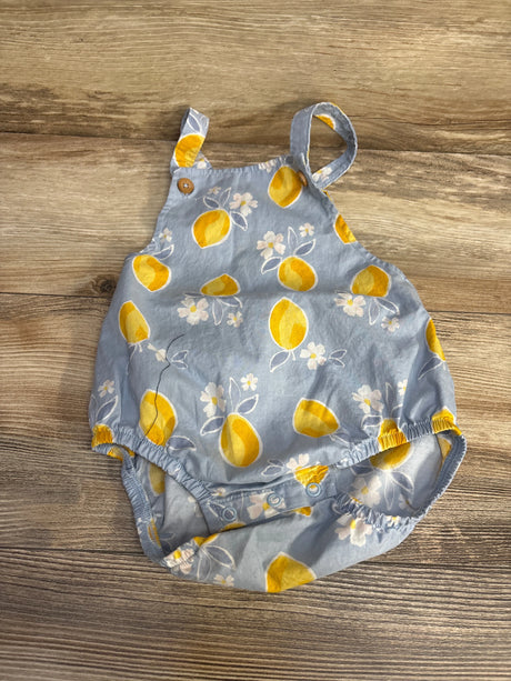 Just One You Lemon Print Romper Grey sz 18m - Me n Mommy To Be