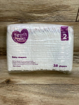 NEW Parent's Choice 38Ct. Diapers Sz 2