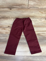 Elastic Pull On Dress Pants Burgundy sz 2T