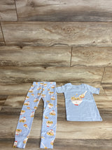 Old Navy 2pc Soup Pajama Set Light Blue sz 4T