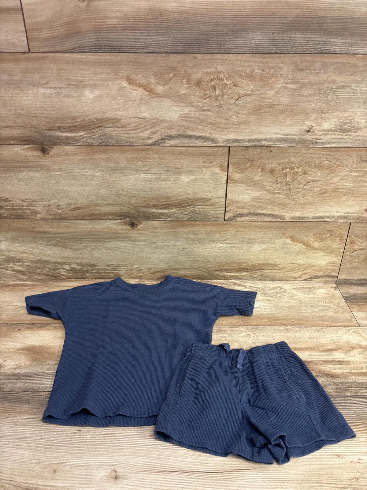 Member's Mark 2pc Waffle Knit Playwear Set Blue sz 4T