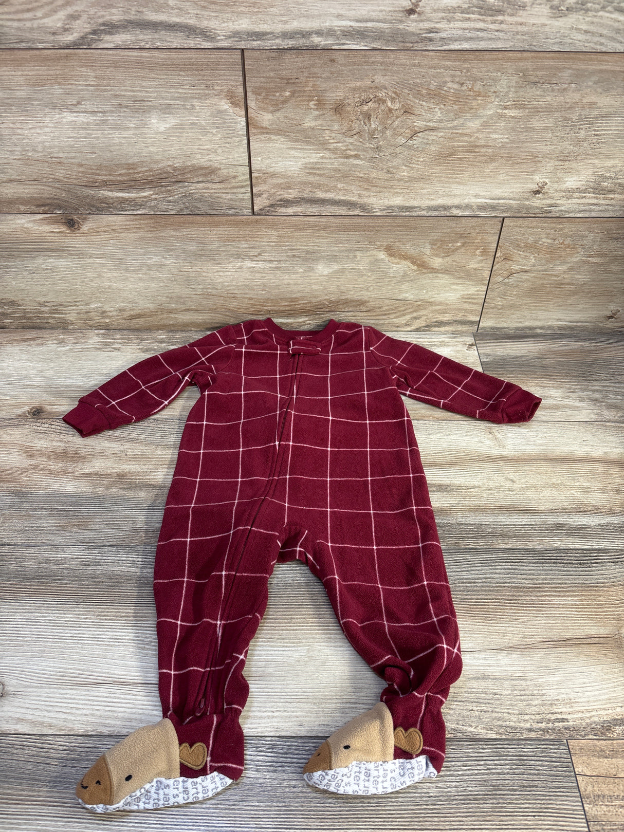 Carter's Blanket Sleeper Red sz 12m