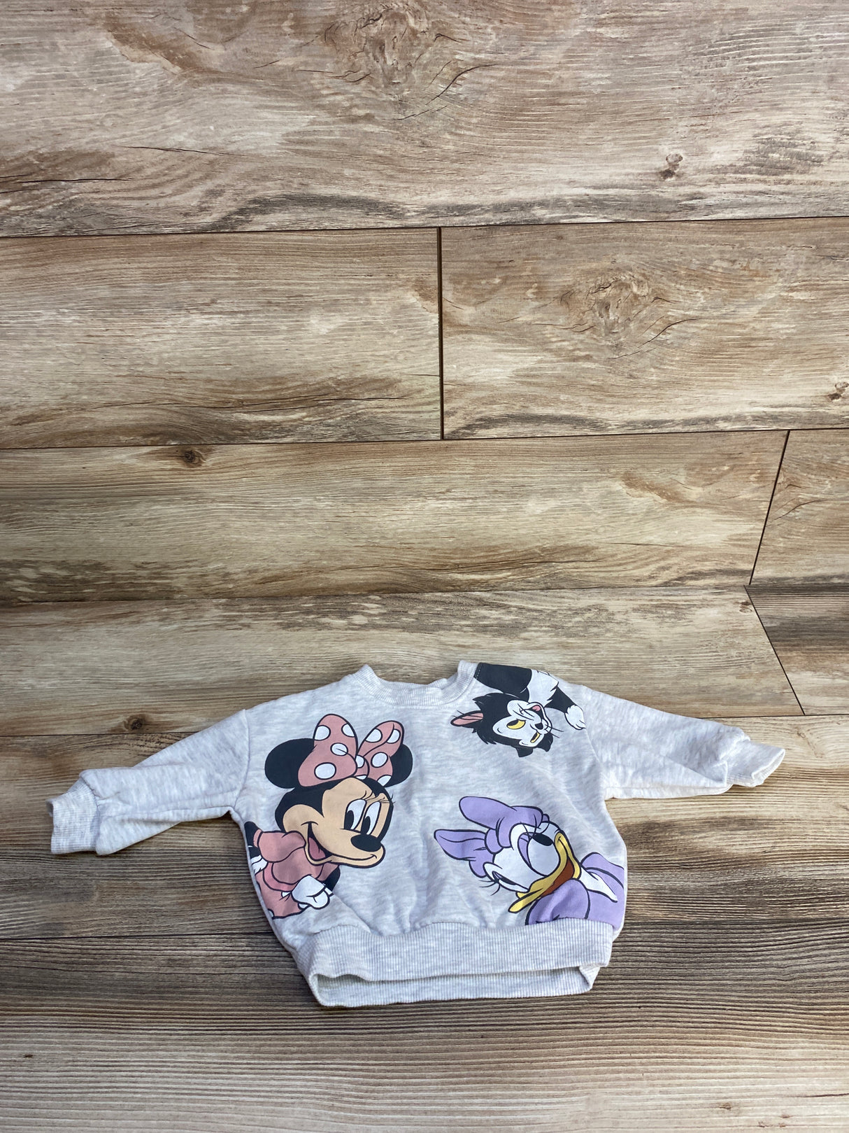 Disney Baby Minnie Mouse Pull Over Sweatshirt Grey sz 3-6m