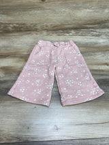 Easy-Peasy Floral Wide Leg Pants Pink sz 12m