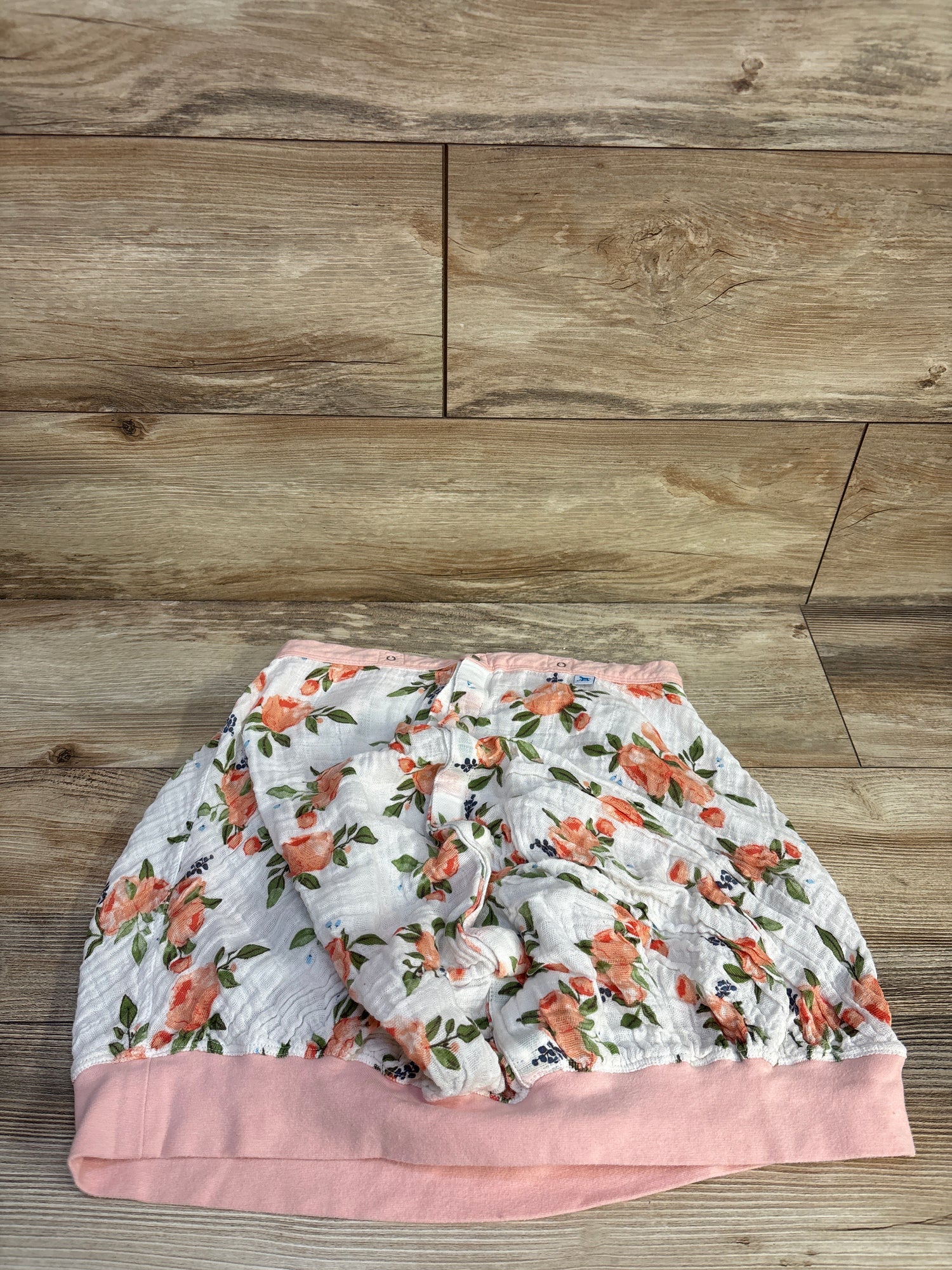 Little Unicorn Cotton Muslin Car Seat Cover, Pink Watercolor Roses