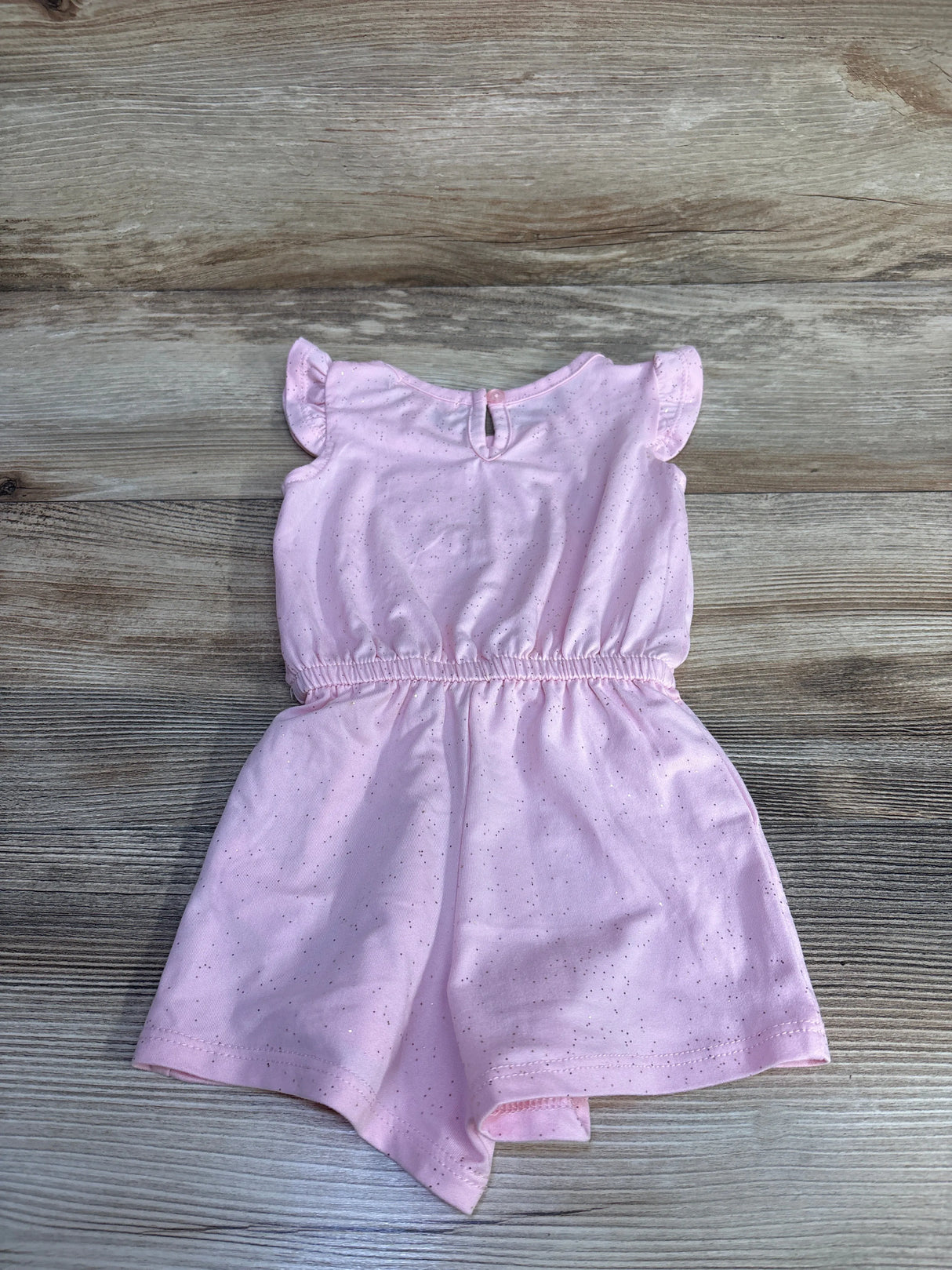 Btween Sequin Love Shortie Romper Pink sz 12m