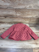 Janie & Jack Quilted Peplum Barn Jacket Pink sz 3-4T