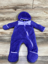 Snozu Purple Fleece Bunting sz 3-6m