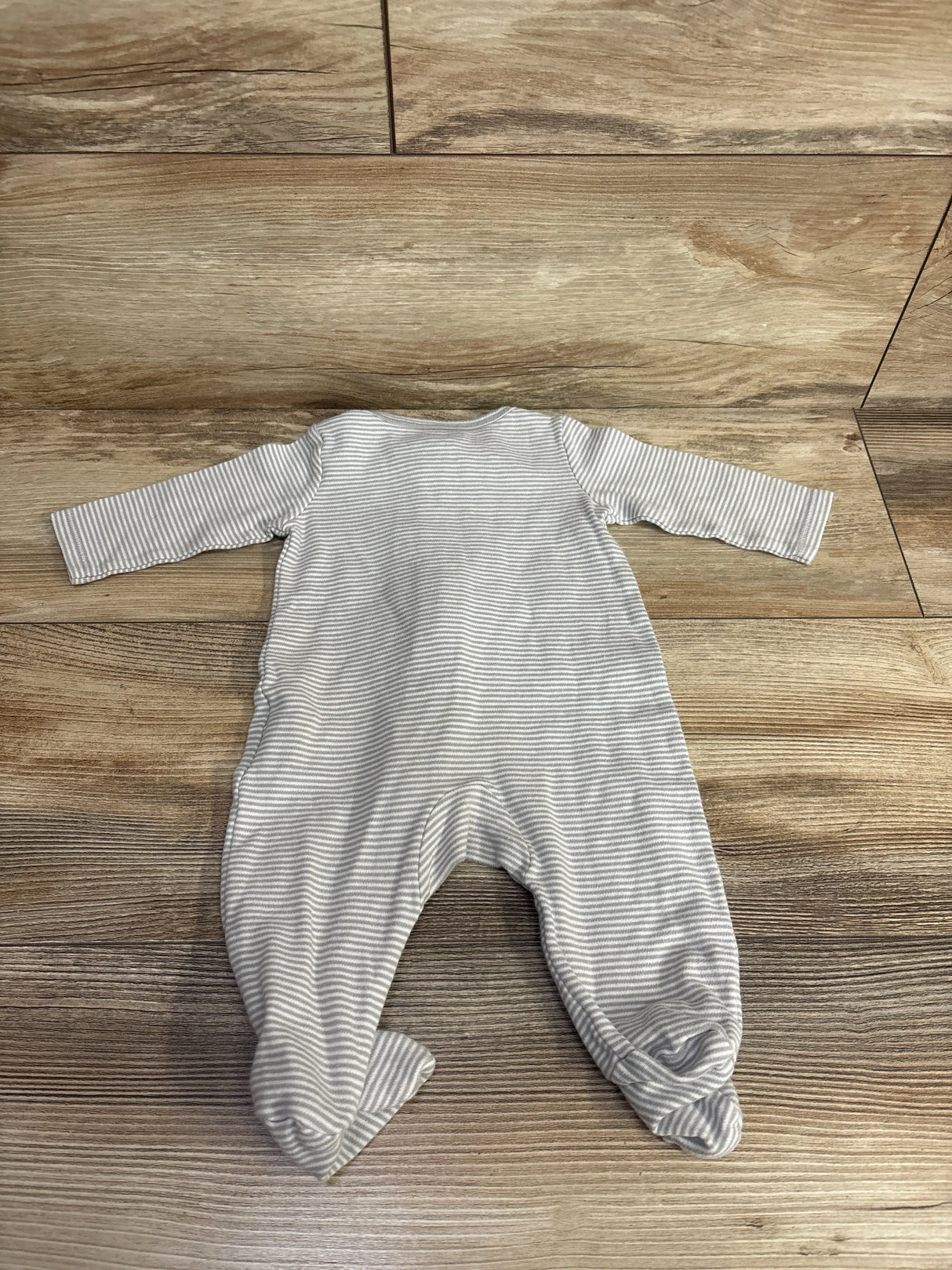 Simple Joys Striped Sleeper White sz 0-3m
