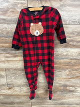 Carter's Buffalo Blanket Sleeper Bear Red sz 18m