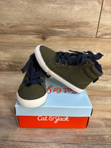 NEW Cat & Jack Cayden High Top Sneakers, Green sz 8c
