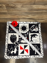 Black and White Baby Gym Play Mat with 6 Toys