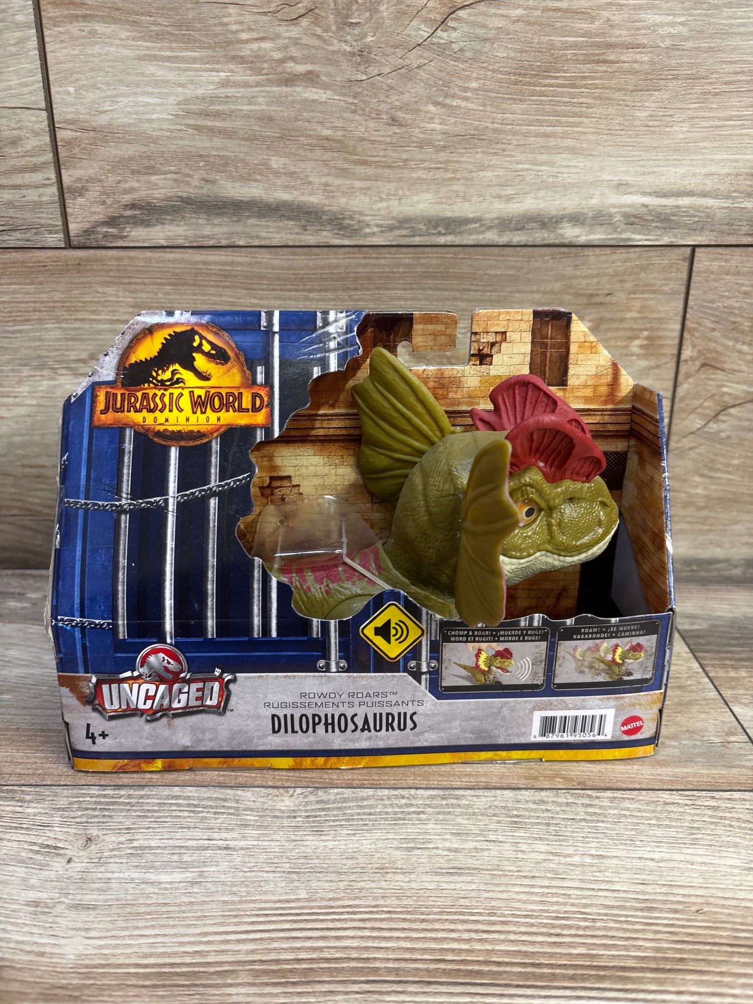NEW Mattel Jurassic World Uncaged Rowdy Roars Dilophosaurus