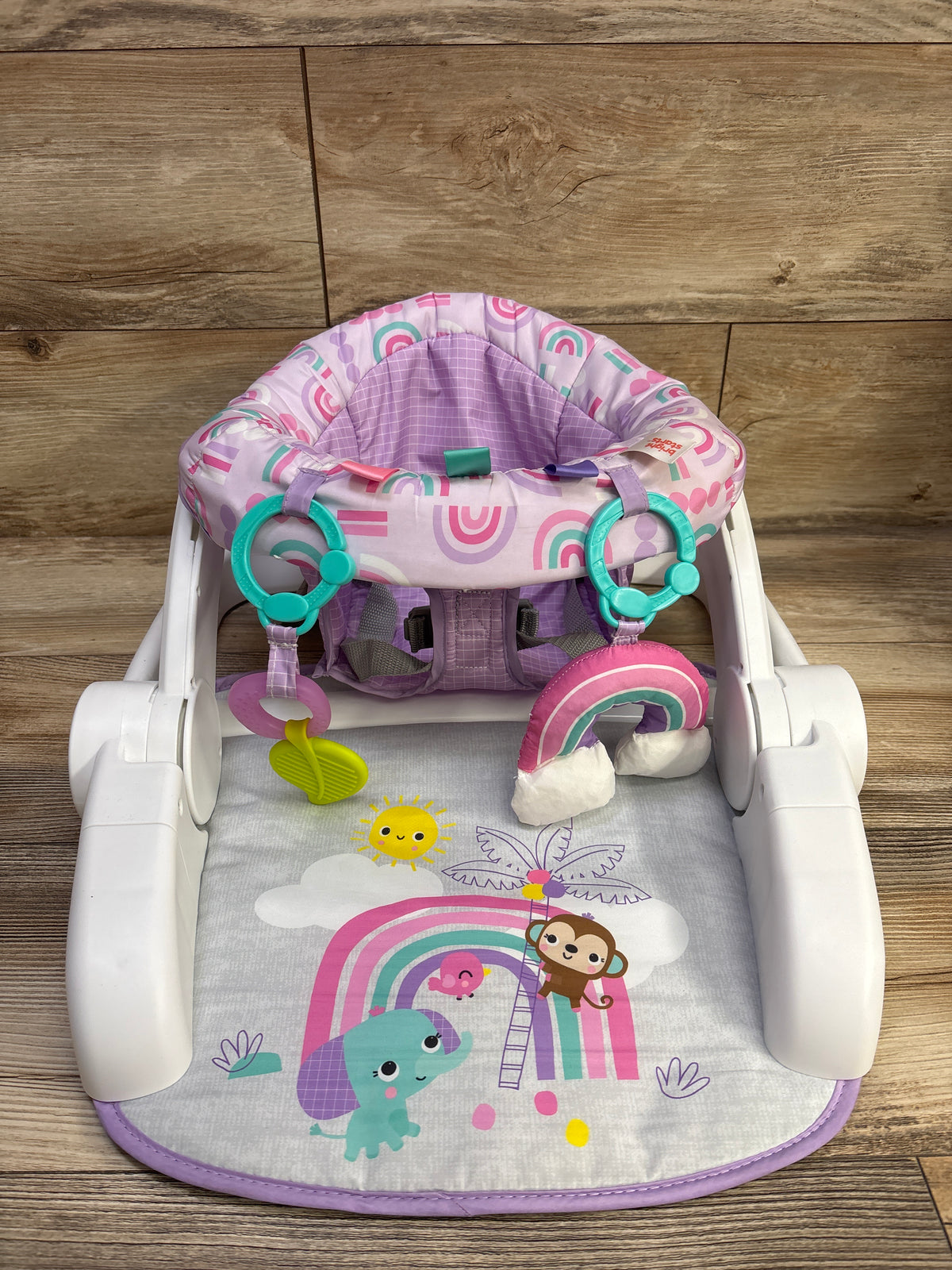 Bright Starts Learn-to-Sit 2-Position Floor Seat in Purple Paradise