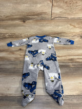 Carter's Truck & Snowman Print Blanket Sleeper Grey sz 9m