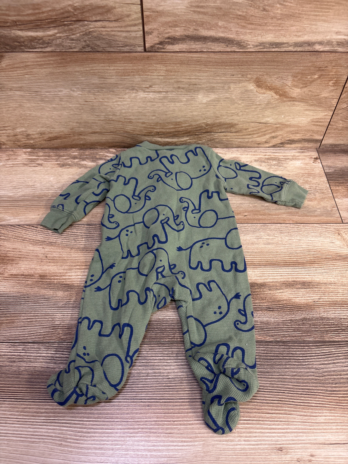 Carter's Waffle Knit Sleeper Green sz 3m