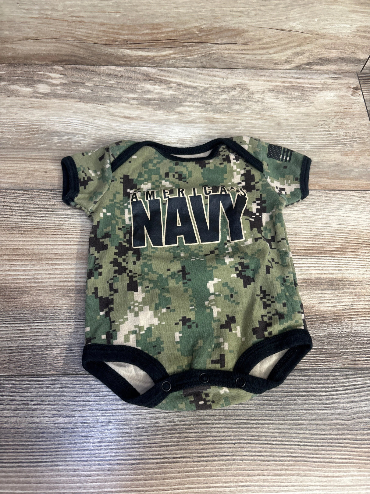 Tiny Trooper American Navy Shirt Green sz 0-3m