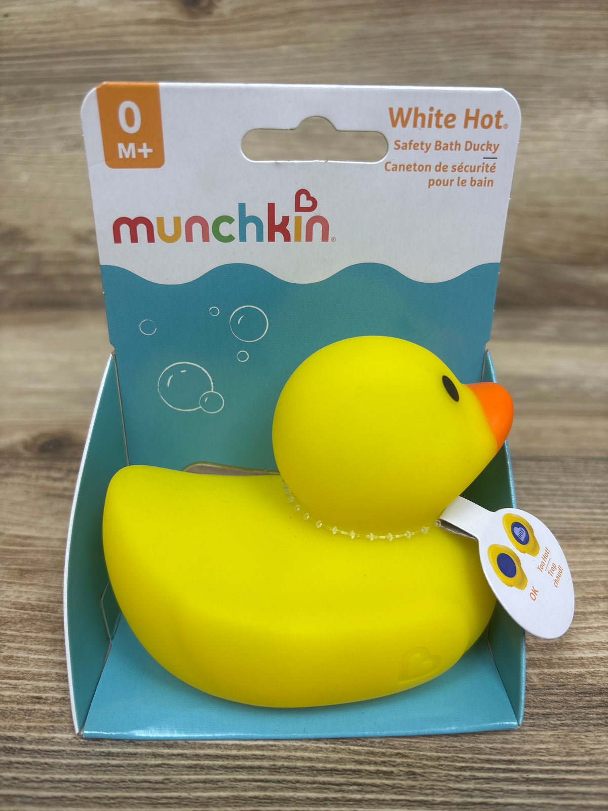 NEW Munchkin White Hot Safety Bath Ducky Yellow