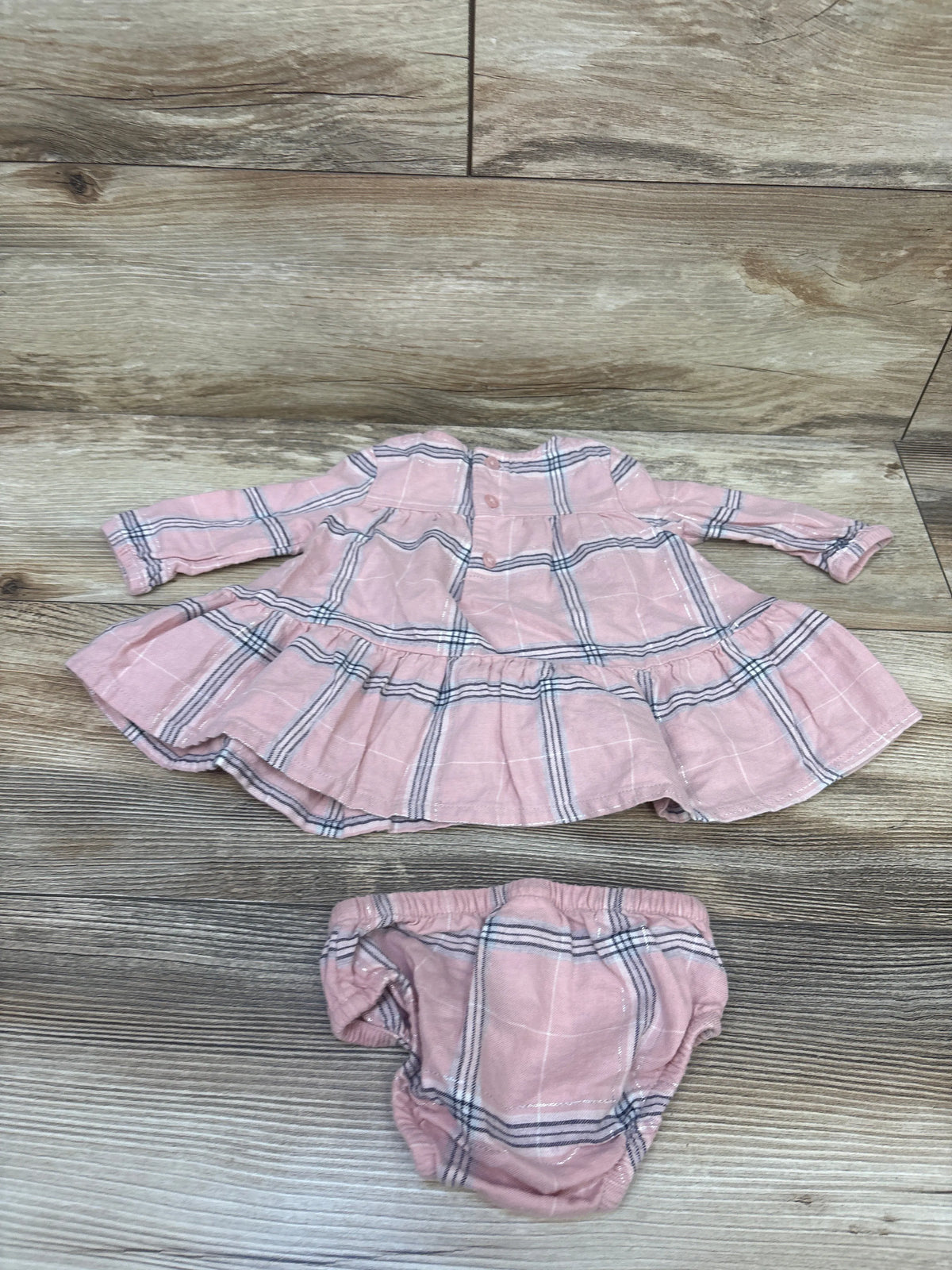 Carter's 2pc Long Sleeve Dress & Bloomers Pink sz 3m