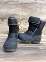 NEW Cat & Jack Lenny Winter Snow Boots Black sz 8c