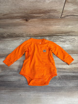 Carhartt Long Sleeve Bodysuit Orange sz 12m