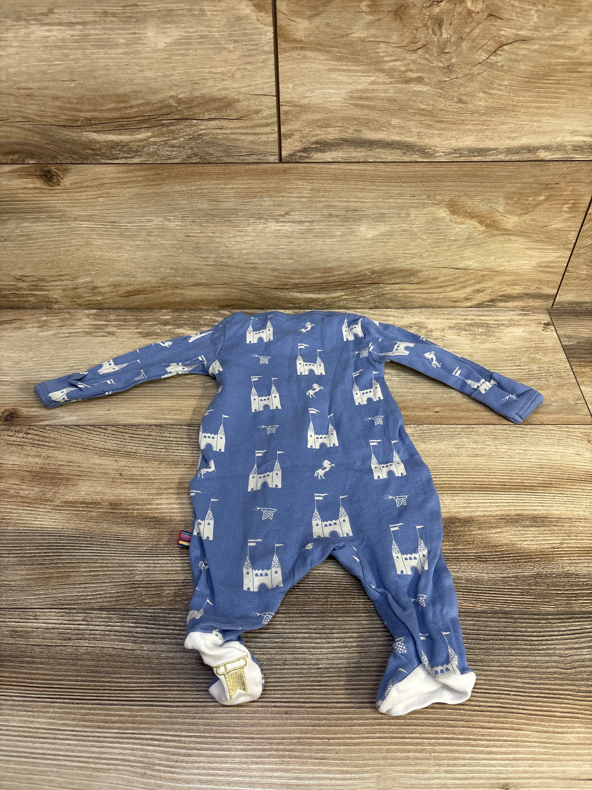 Magnetic Me Organic Cotton The Balmoral of the Story Footie Blue sz Newborn