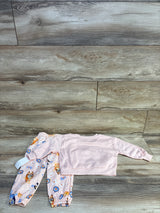 NEW Bluey 2pc Bow Sweatshirt & Joggers Set Pink sz 18m