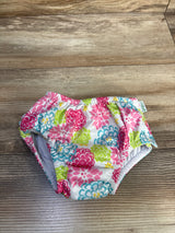 Green Sprouts Swim Diaper Floral White sz 24m