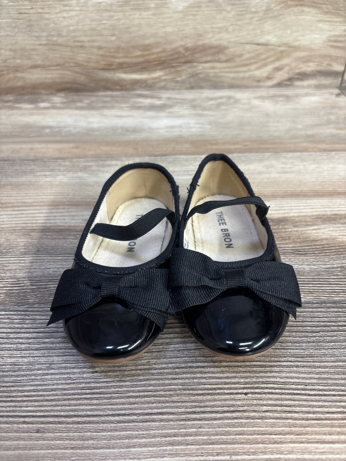 THEE BRON Mary Jane Bow Dress Shoes Black sz 7c