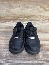Nike Force 1 Low EasyOn PS 'Triple Black' Sneakers sz 10c