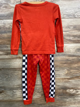 Disney Pixar 2pc Lighting McQueen Pajama Set Red sz 5T