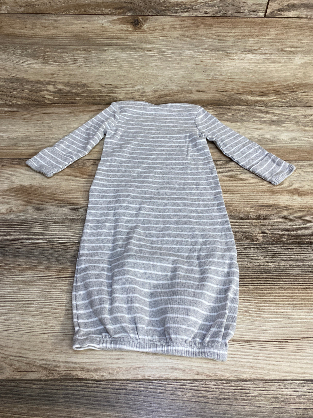 Simple Joys Striped Gown Grey sz 0-3m