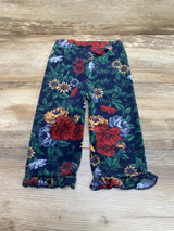 H&M Floral Velour Pants Navy sz 12m