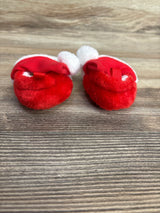 Santa Slipper Booties sz 0-6m