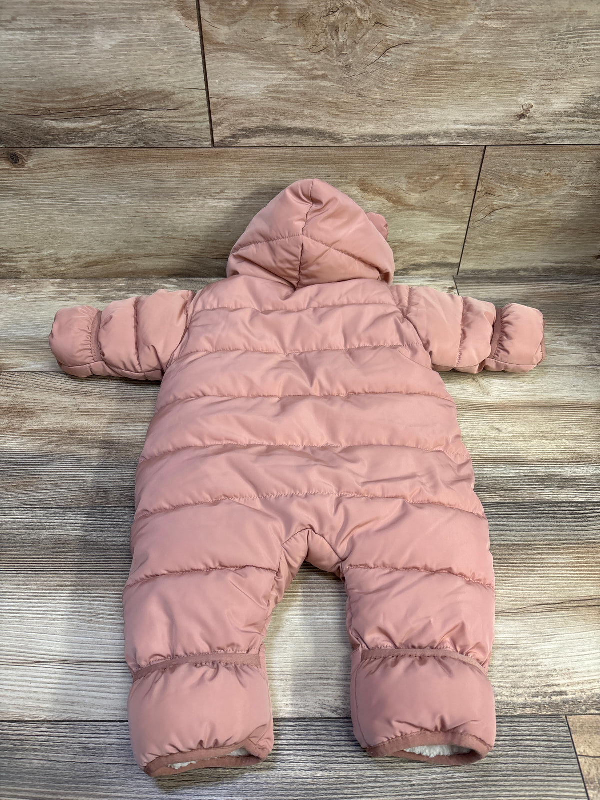 H&M Hooded Puffer Bunting Pink sz Newborn