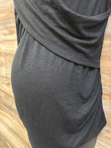 NEW Isabel Maternity Cross Front Top Black sz Medium