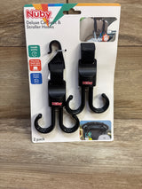 NEW Nuby Deluxe Car Seat & Stroller Hooks 2pk