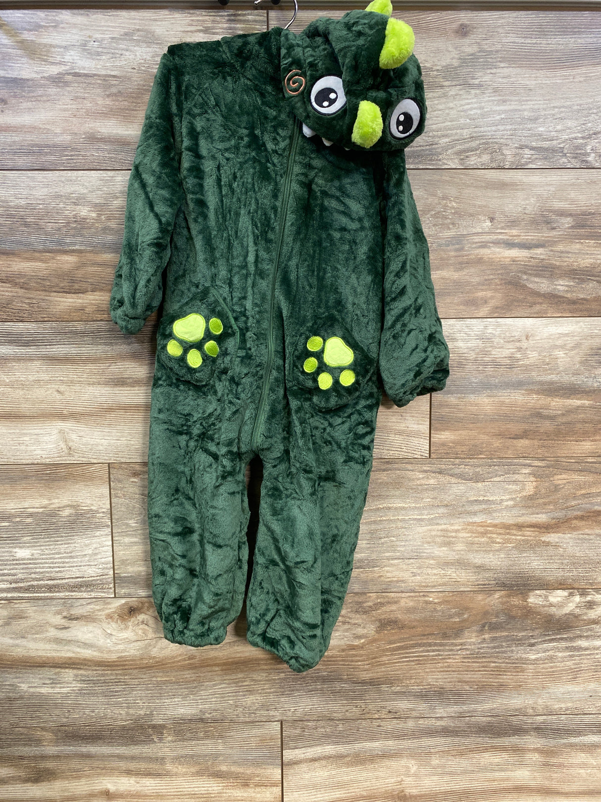 Fleece Dinosaur Costume Green sz 3T